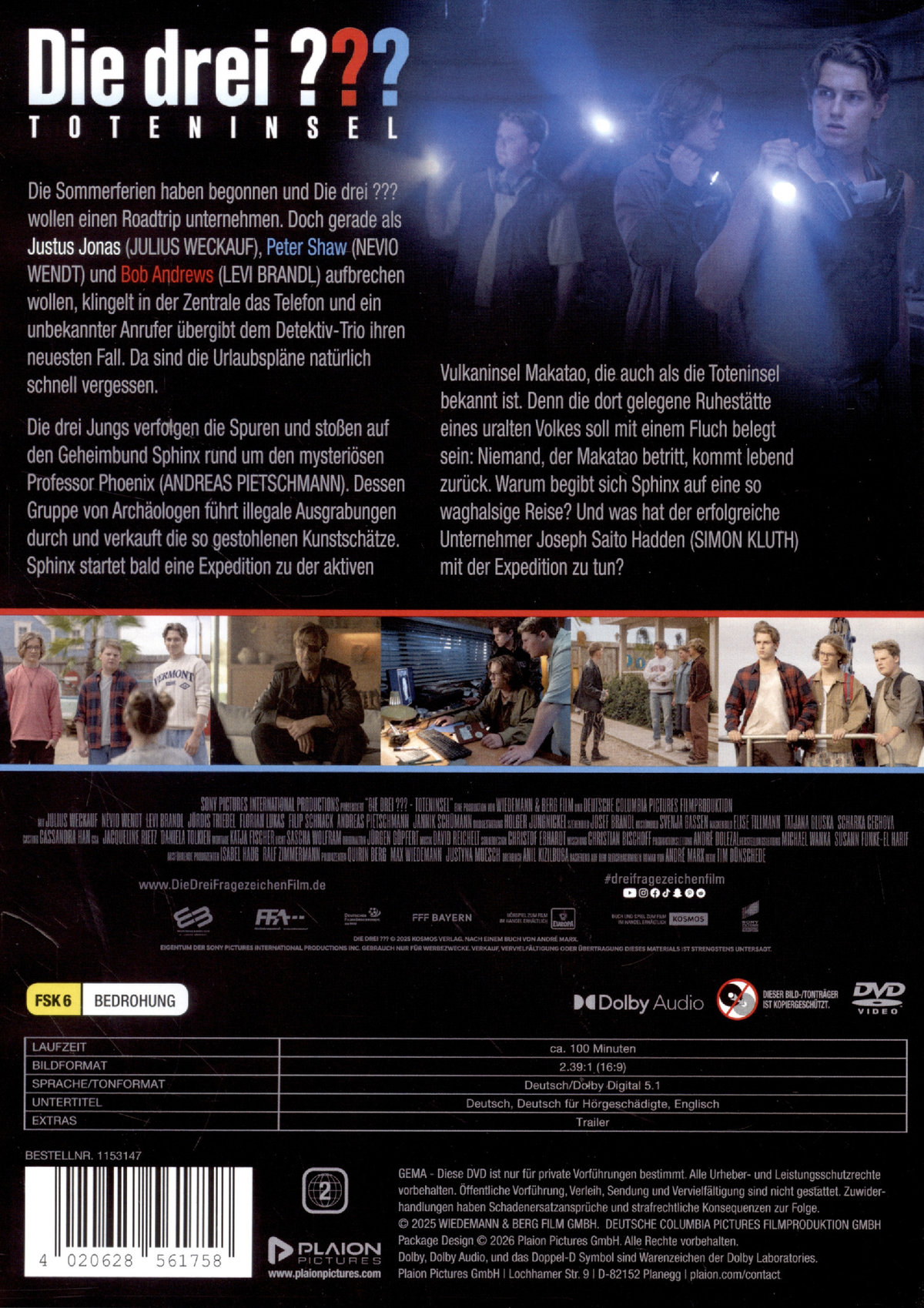 Die drei ??? - Toteninsel  (DVD)