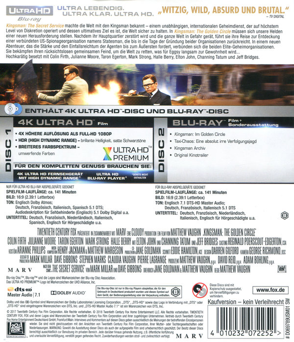 Kingsman - The Golden Circle (4K Ultra HD)