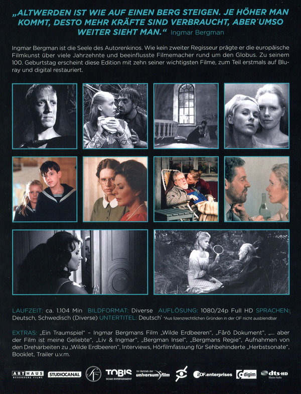 Ingmar Bergmann - 100th Anniversary Edition (blu-ray)