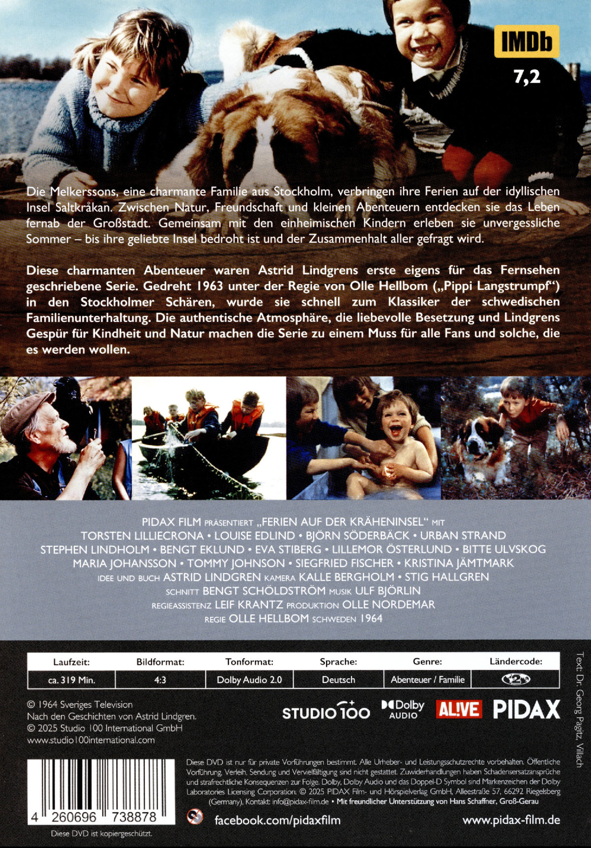 Ferien auf der Kräheninsel / Die komplette 13-teilige Kultserie von Astrid Lindgren (Pidax Serien-Klassiker)  [2 DVDs]  (DVD)