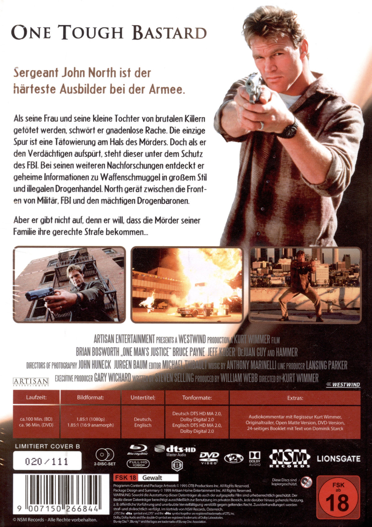One Touch Bastard - Uncut Mediabook Edition (DVD+blu-ray) (B)