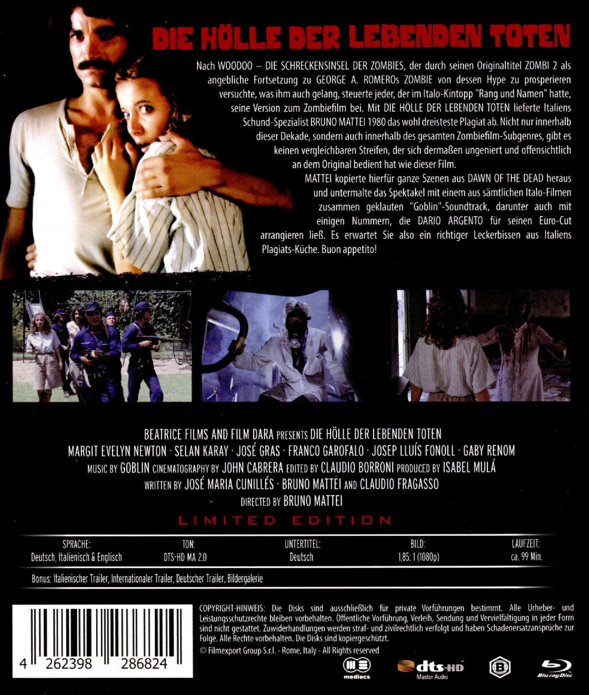 Die Hölle der lebenden Toten UNCUT  (Blu-ray Disc)