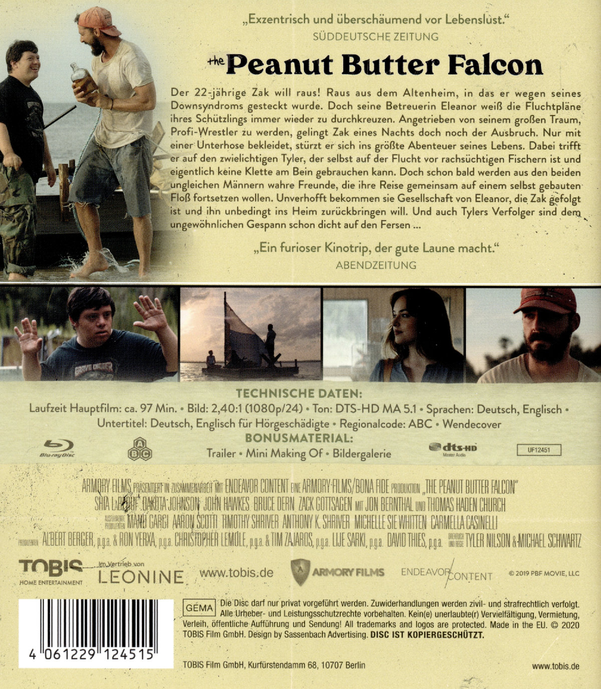 The Peanut Butter Falcon  (Blu-ray Disc)