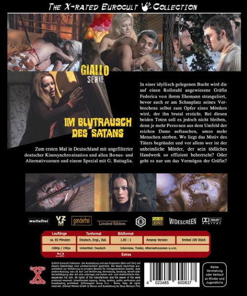 Im Blutrausch des Satans - Uncut Edition  (blu-ray)