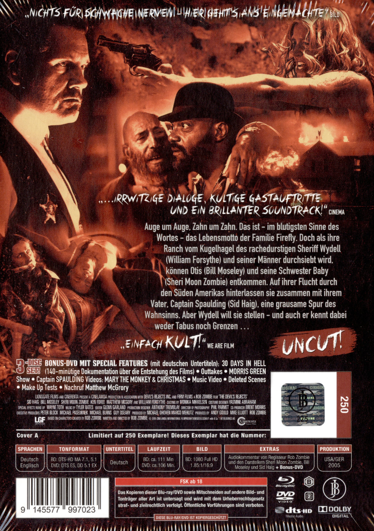 The Devil's Rejects - Uncut Mediabook Edition  (blu-ray) (A)