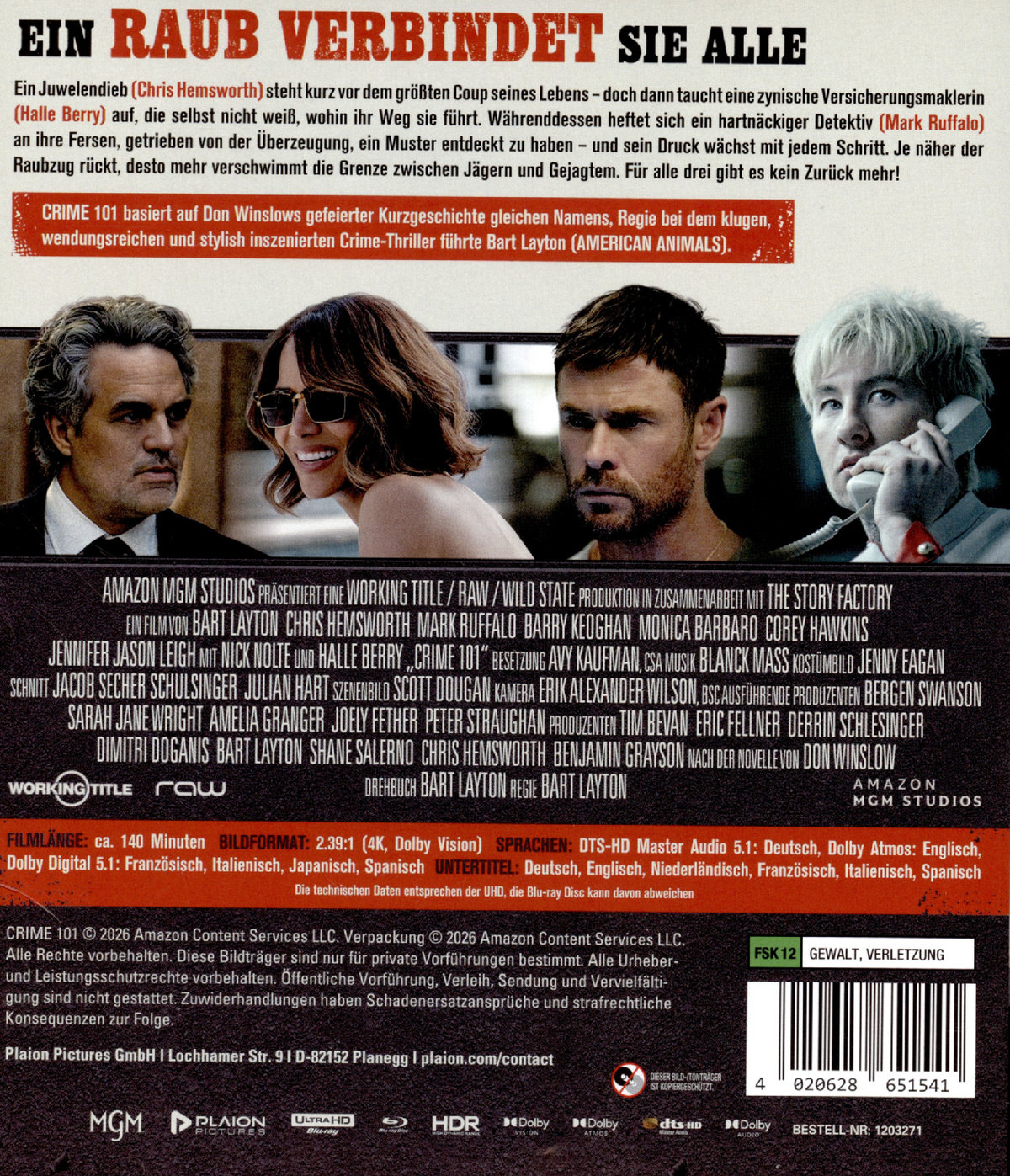 Crime 101 (4K Ultra HD+Blu-ray)  (Blu-ray 4K Ultra HD)
