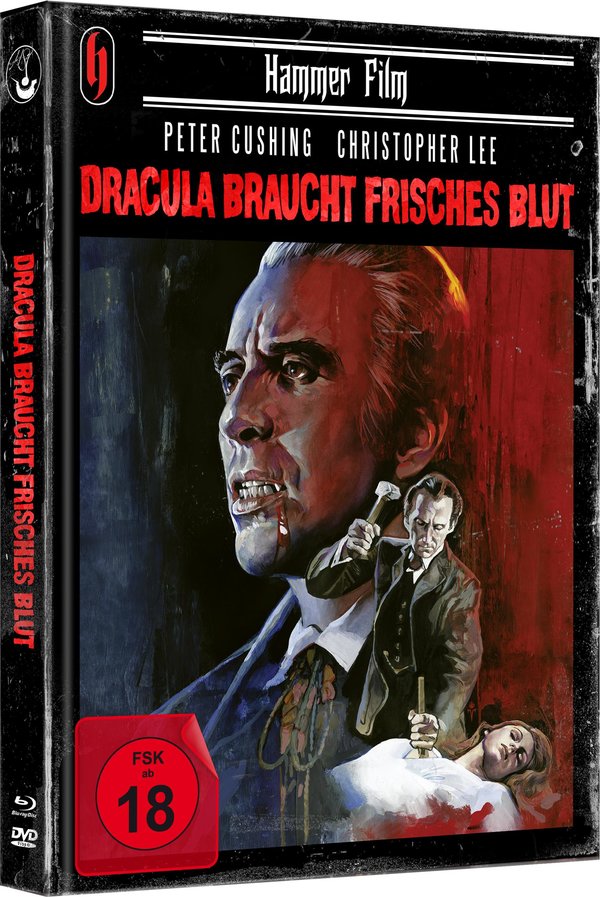 Dracula braucht frisches Blut - Uncut Mediabook Edition  (DVD+blu-ray) (B)