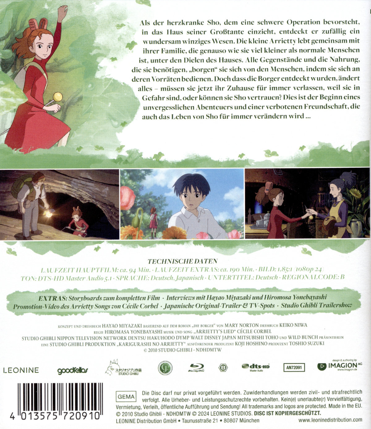 Arrietty - Die wundersame Welt der Borger - White Edition  (Blu-ray Disc)