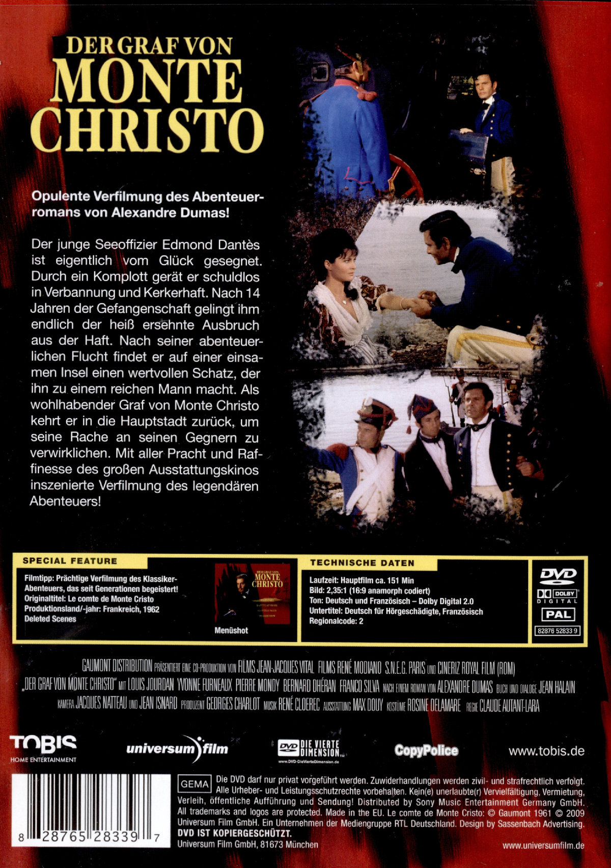 Der Graf von Monte Christo  (DVD)