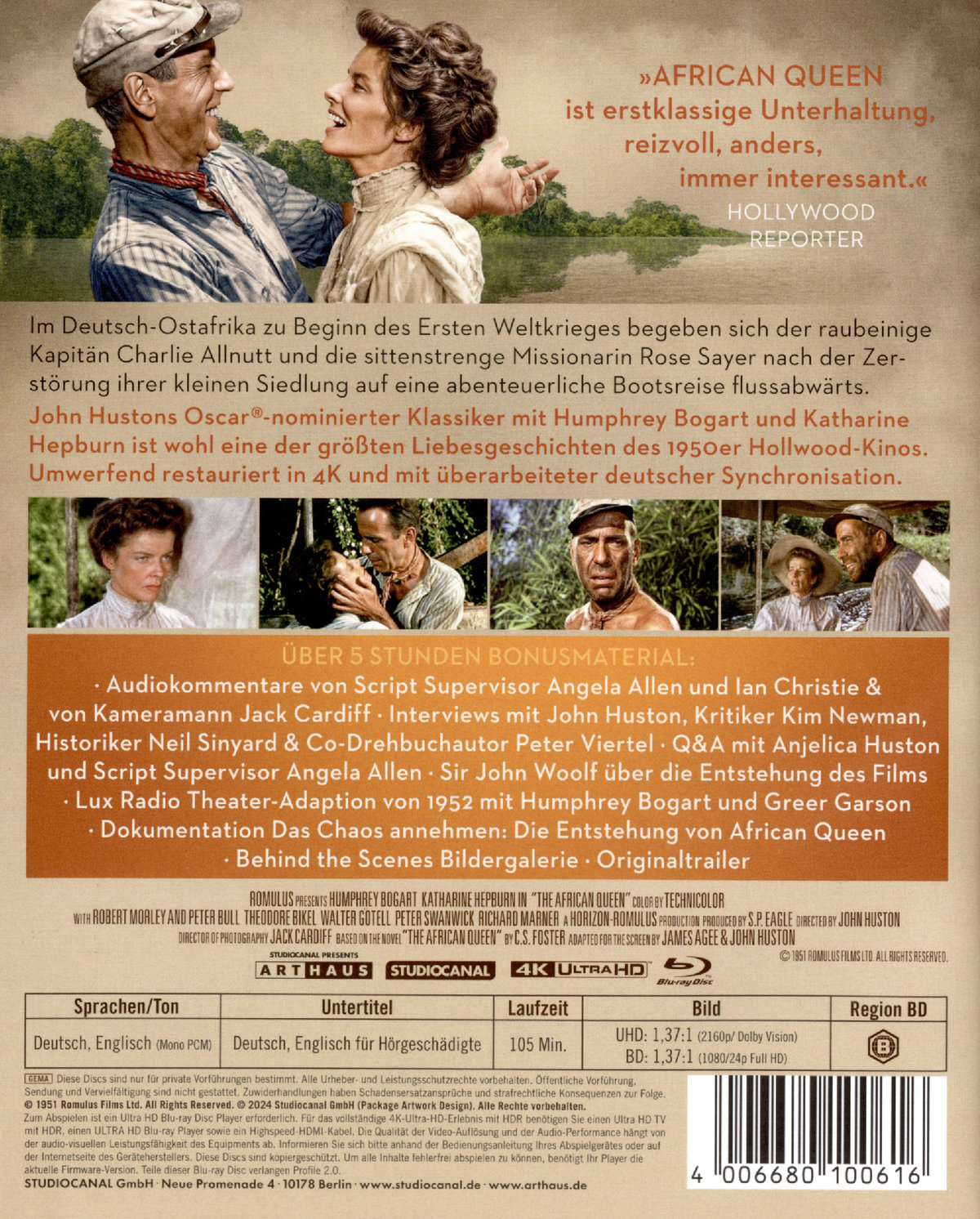 African Queen - Special Edition  (4K Ultra HD) (+ Blu-ray)
