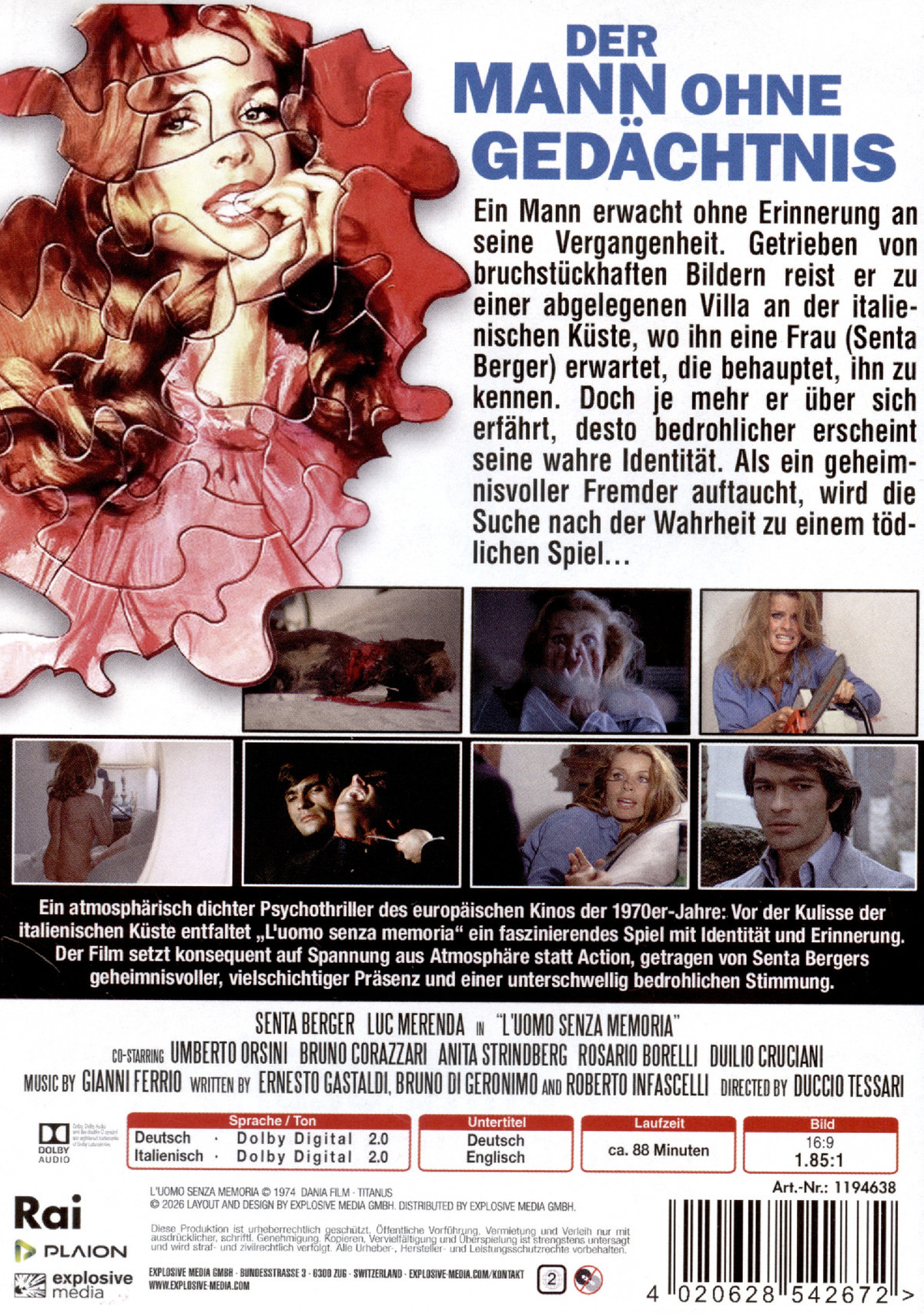 Der Mann ohne Gedächtnis  (DVD)