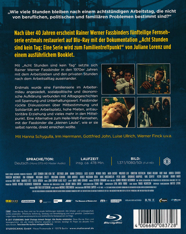 Acht Stunden sind kein Tag  [2 BRs]  (Blu-ray Disc)
