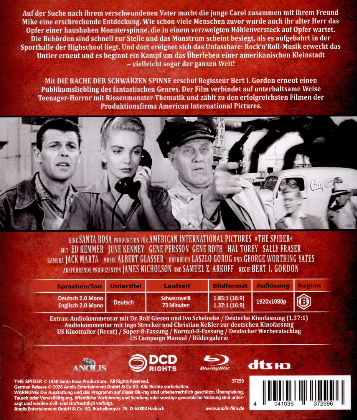 Die Rache der schwarzen Spinne - Uncut Edition  (blu-ray)