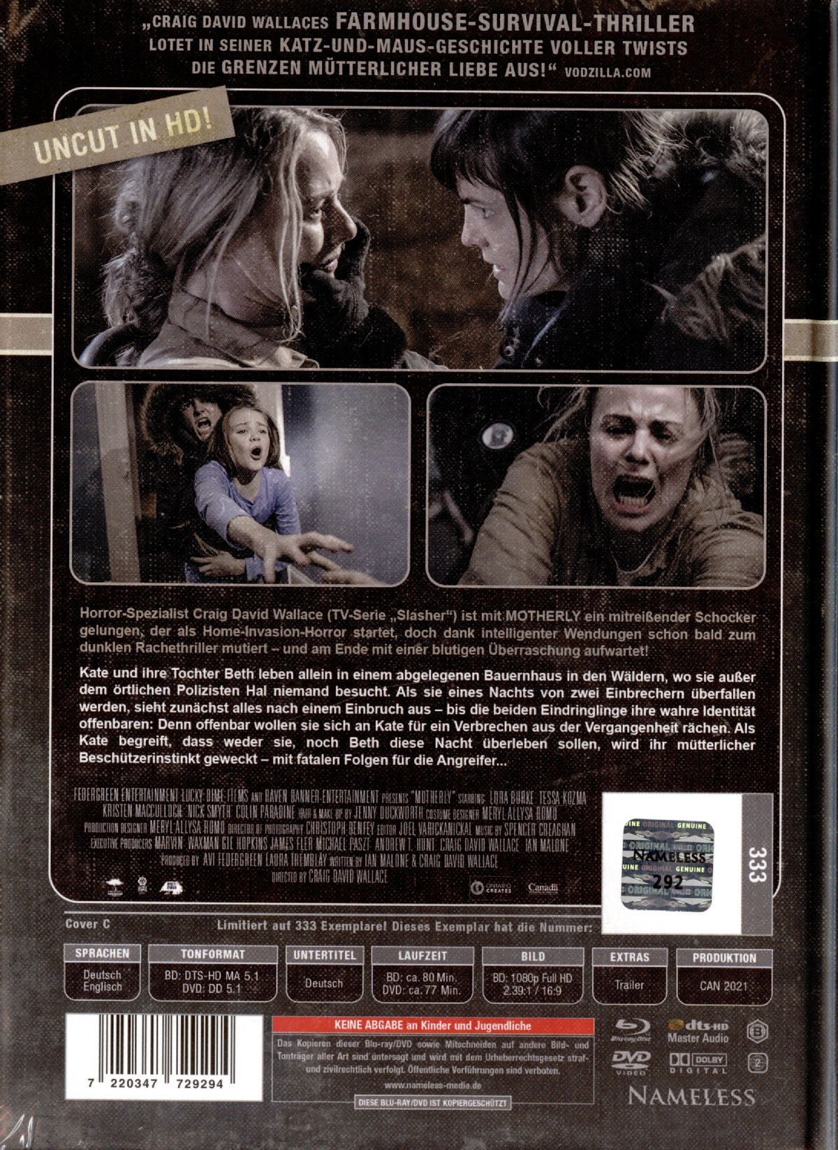 Motherly - Uncut Mediabook Edition (DVD+blu-ray) (C)