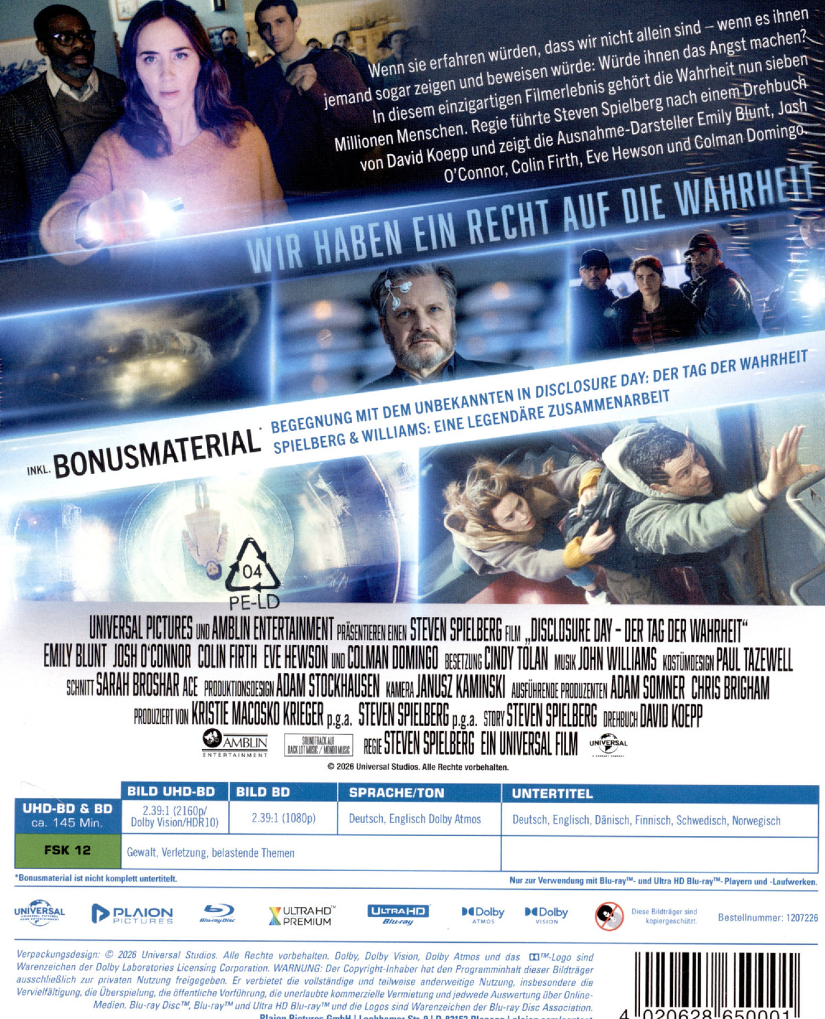 Disclosure Day – Der Tag der Wahrheit - Limited Steelbook Edition  (4K Ultra HD+blu-ray)