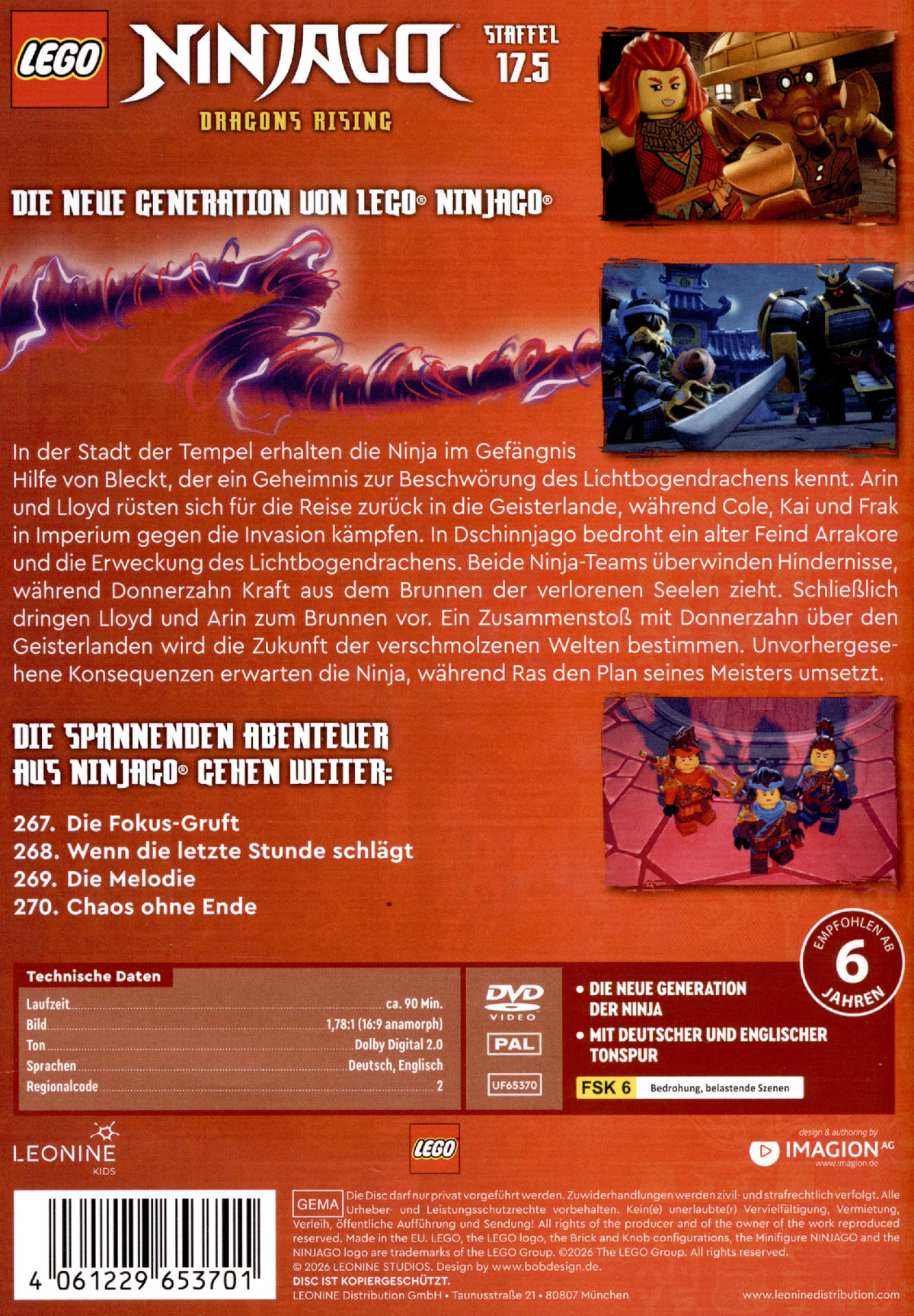 LEGO Ninjago - Staffel 17.5  (DVD)