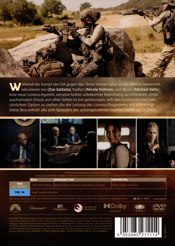 Special Ops: Lioness - Staffel 2  [3 DVDs]  (DVD)