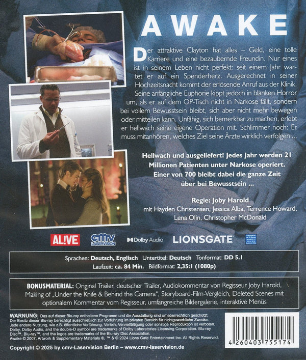 Awake  (Blu-ray Disc)
