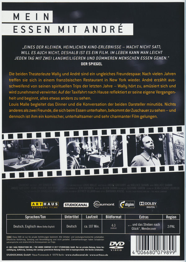 Mein Essen mit Andre - Digital Remastered  (DVD)