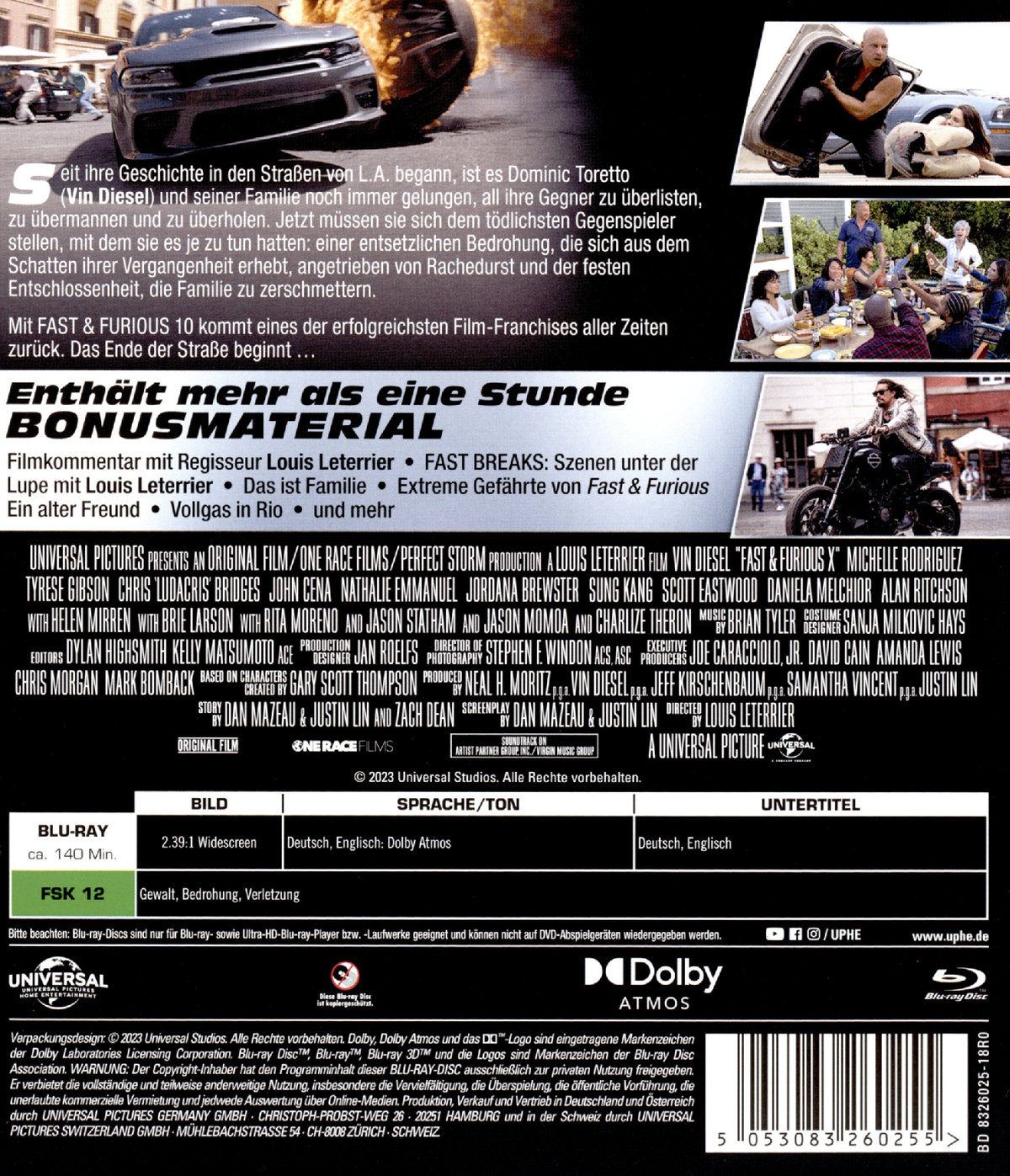 Fast & Furious 10 (blu-ray)