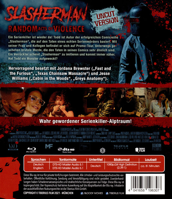 Slasherman - Random Acts of Violence (blu-ray)