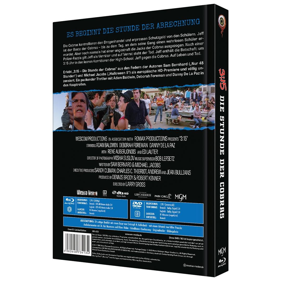 3:15 - Die Stunde der Cobras - Uncut Mediabook Edition  (DVD+blu-ray) (B)
