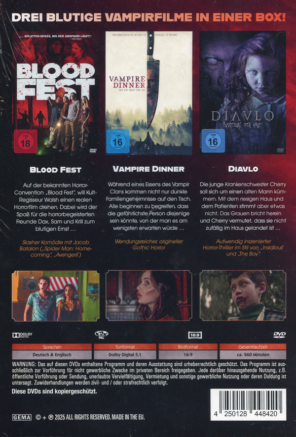 Bloody Vampires Collection  [3 DVDs]  (DVD)