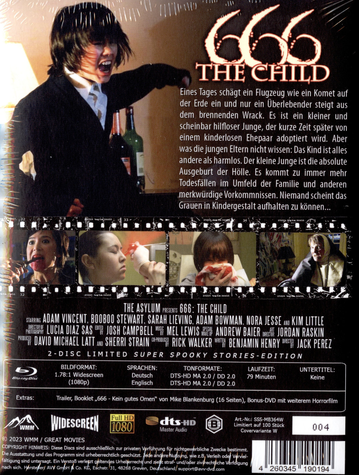 666 - The Child - Uncut Mediabook Edition - Limitiert auf 100 Stück  (+ Bonus-DVD mit weiterem Horrorfilm)  (blu-ray)