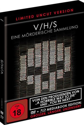 V/H/S (VHS) - Eine mörderische Sammlung - Black Mediabook Edition (DVD+blu-ray)