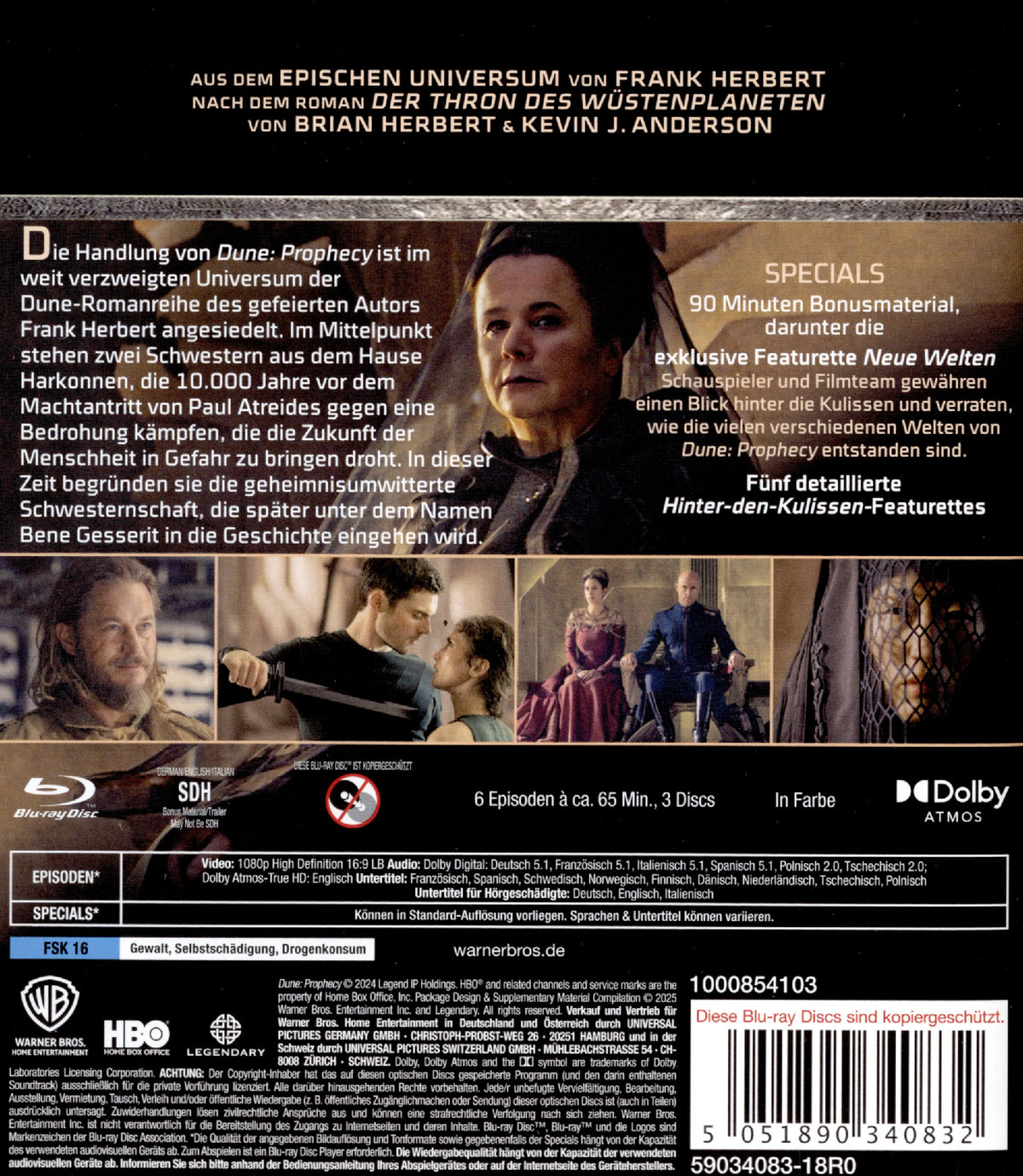 Dune: Prophecy - Staffel 1  [3 BRs]  (Blu-ray Disc)