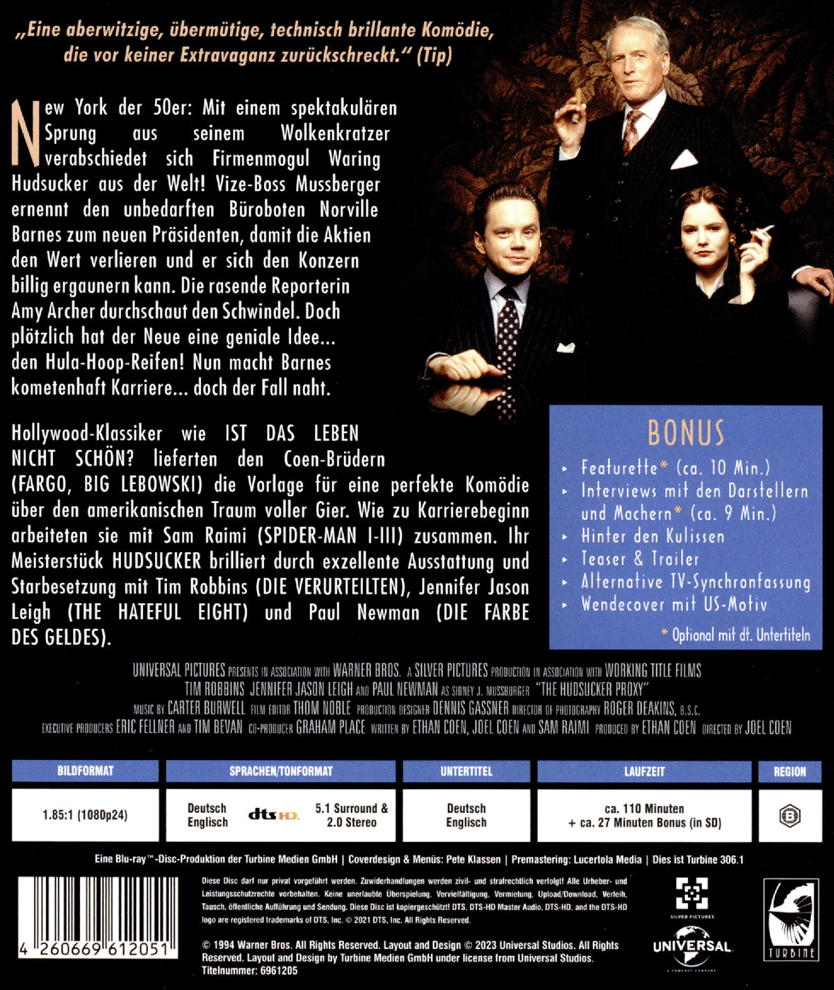 Hudsucker - Der große Sprung - The Hudsucker Proxy (Blu-ray)