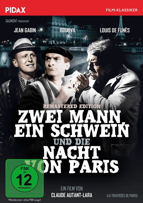 Zwei Mann, ein Schwein und die Nacht von Paris (La traversée de Paris) - Remastered Edition / Preisgekrönter Filmklassiker mit absoluter Starbesetzung (Pidax Film-Klassiker)  (DVD)