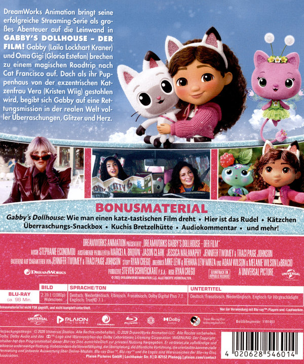 Gabby's Dollhouse: Der Film  (Blu-ray Disc)