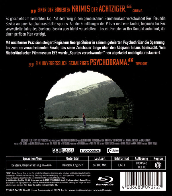 Spurlos verschwunden (blu-ray)