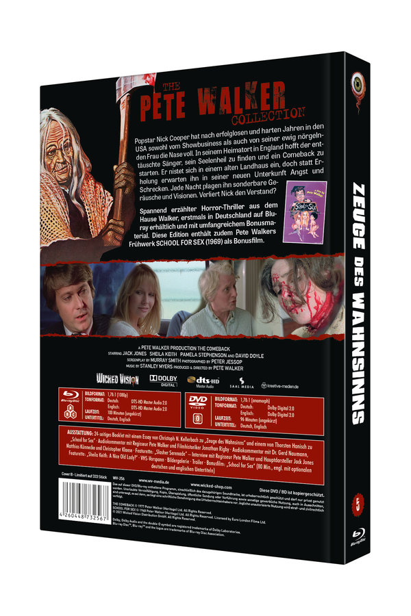 Zeuge des Wahnsinns - Uncut Mediabook Edition (DVD+blu-ray) (B)