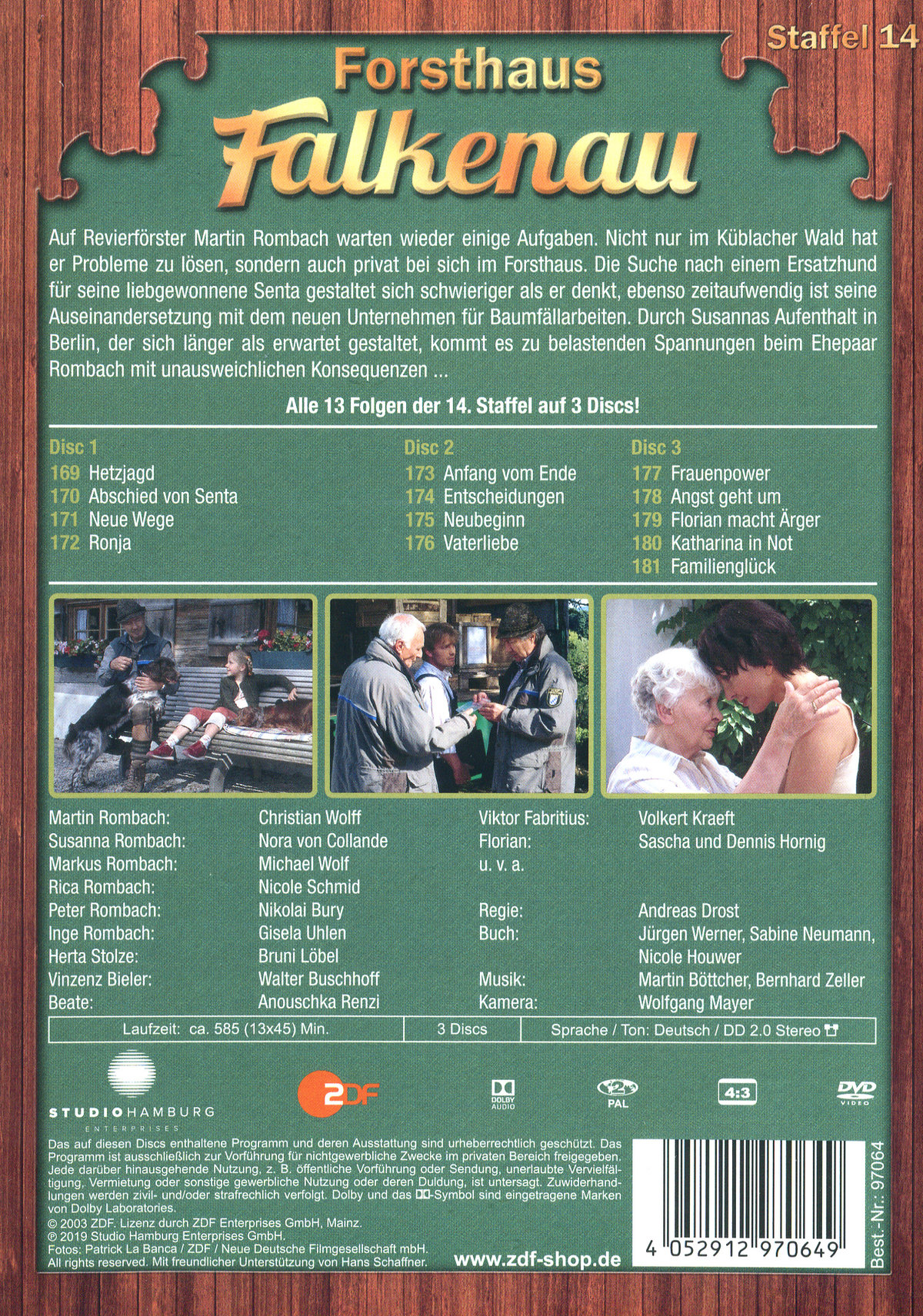 Forsthaus Falkenau - Staffel 14  [3 DVDs]  (DVD)