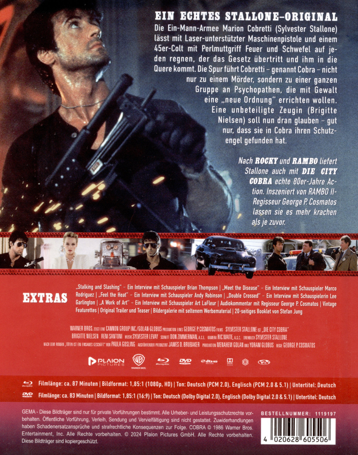Die City-Cobra - Uncut Mediabook Edition (DVD+blu-ray)