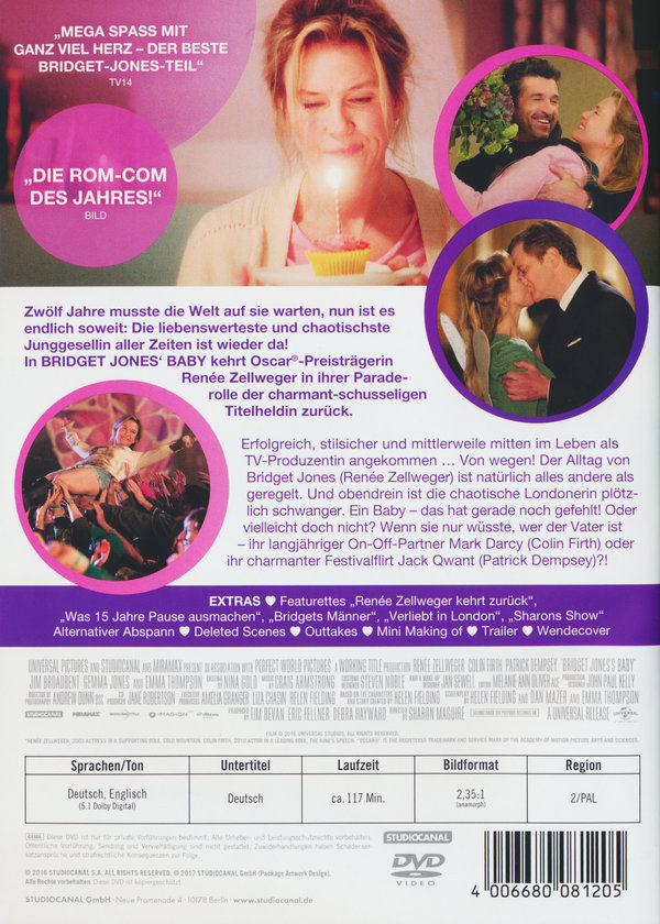 Bridget Jones' Baby  (DVD)