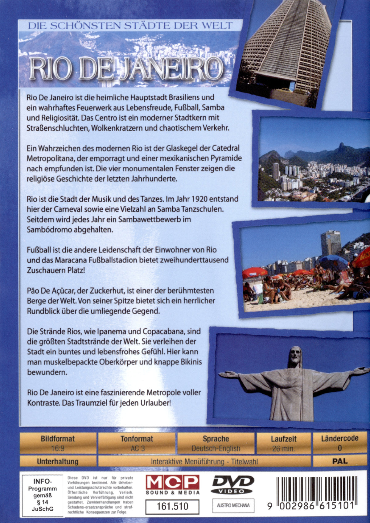 Rio de Janeiro - Die schönsten Städte der Welt  (DVD)