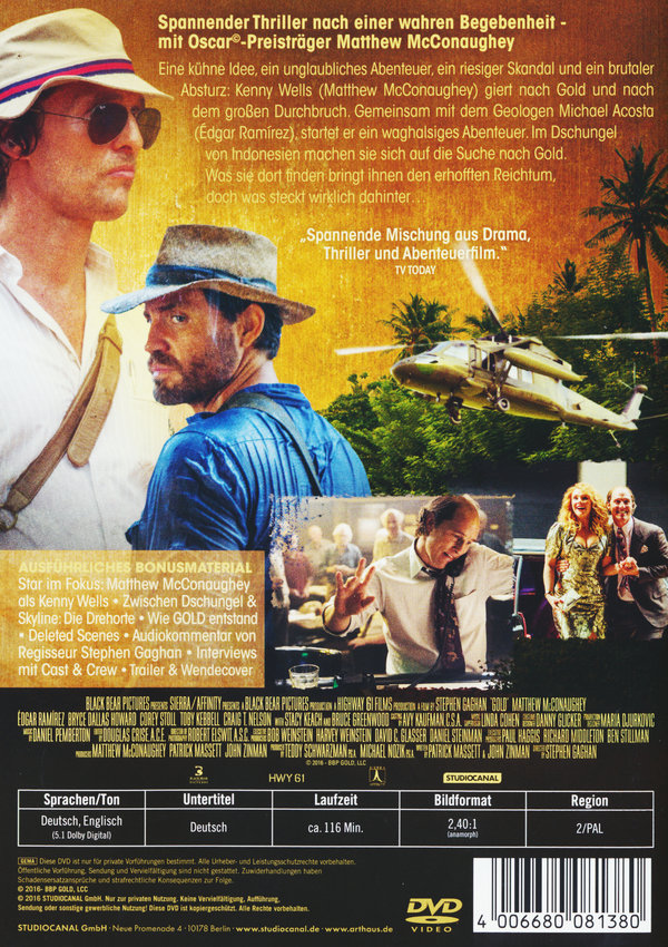Gold - Gier hat eine neue Farbe  (DVD)