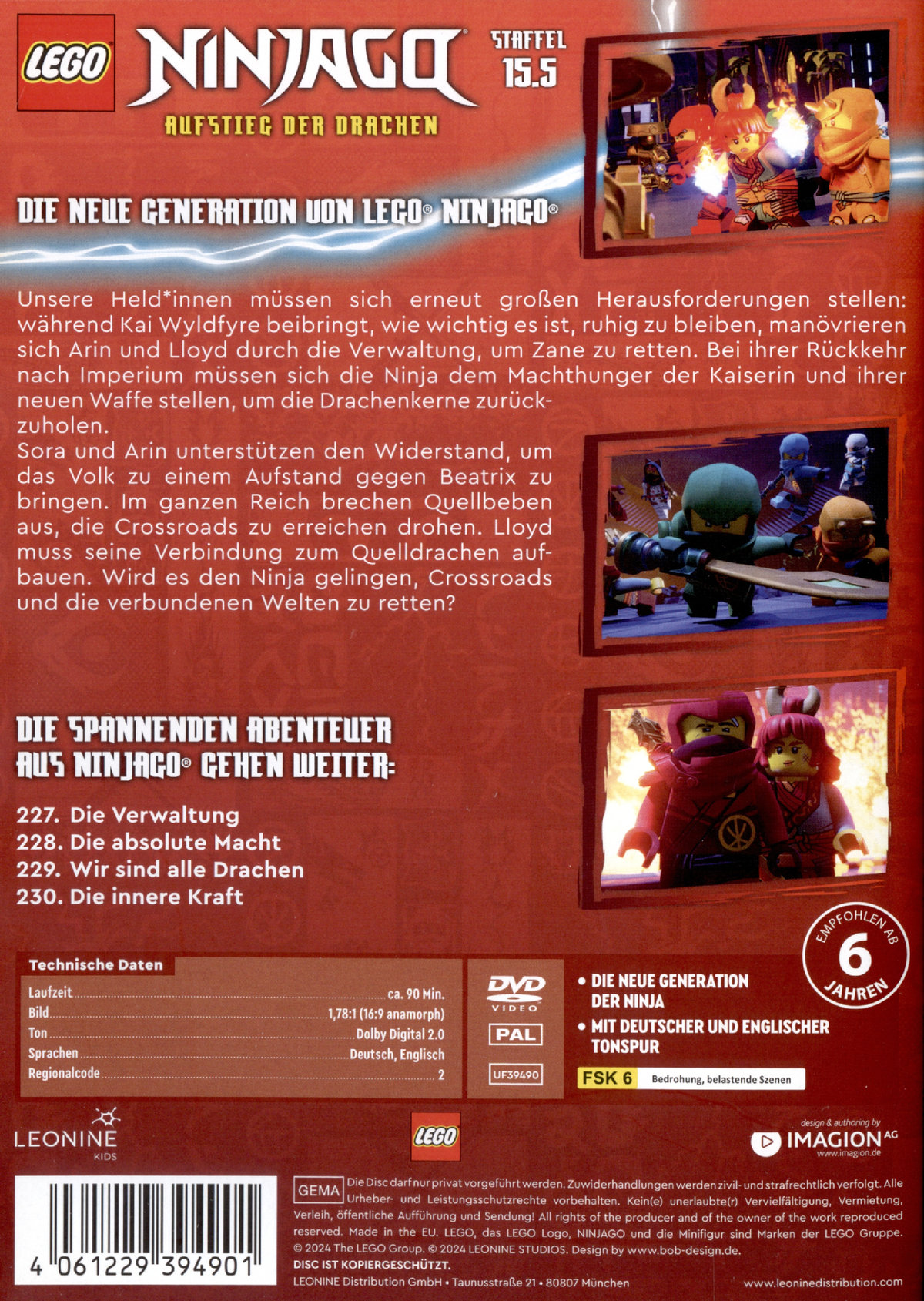LEGO Ninjago - Staffel 15.5  (DVD)