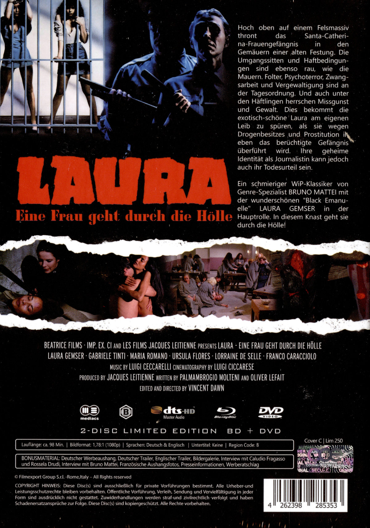 Laura - Eine Frau geht durch die Hölle - Uncut Mediabook Edition (DVD+blu-ray) (C)