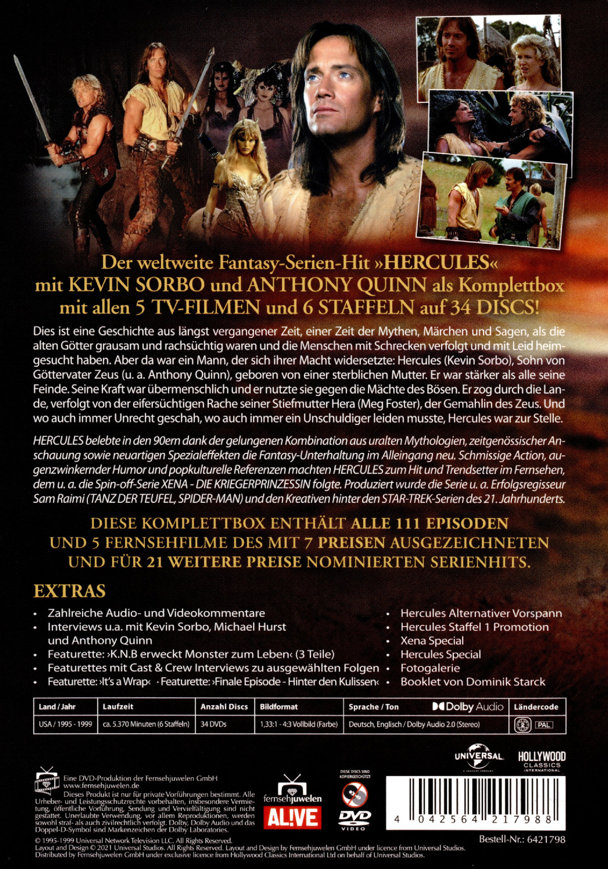 Hercules - The Legendary Journeys - Die komplette Serie