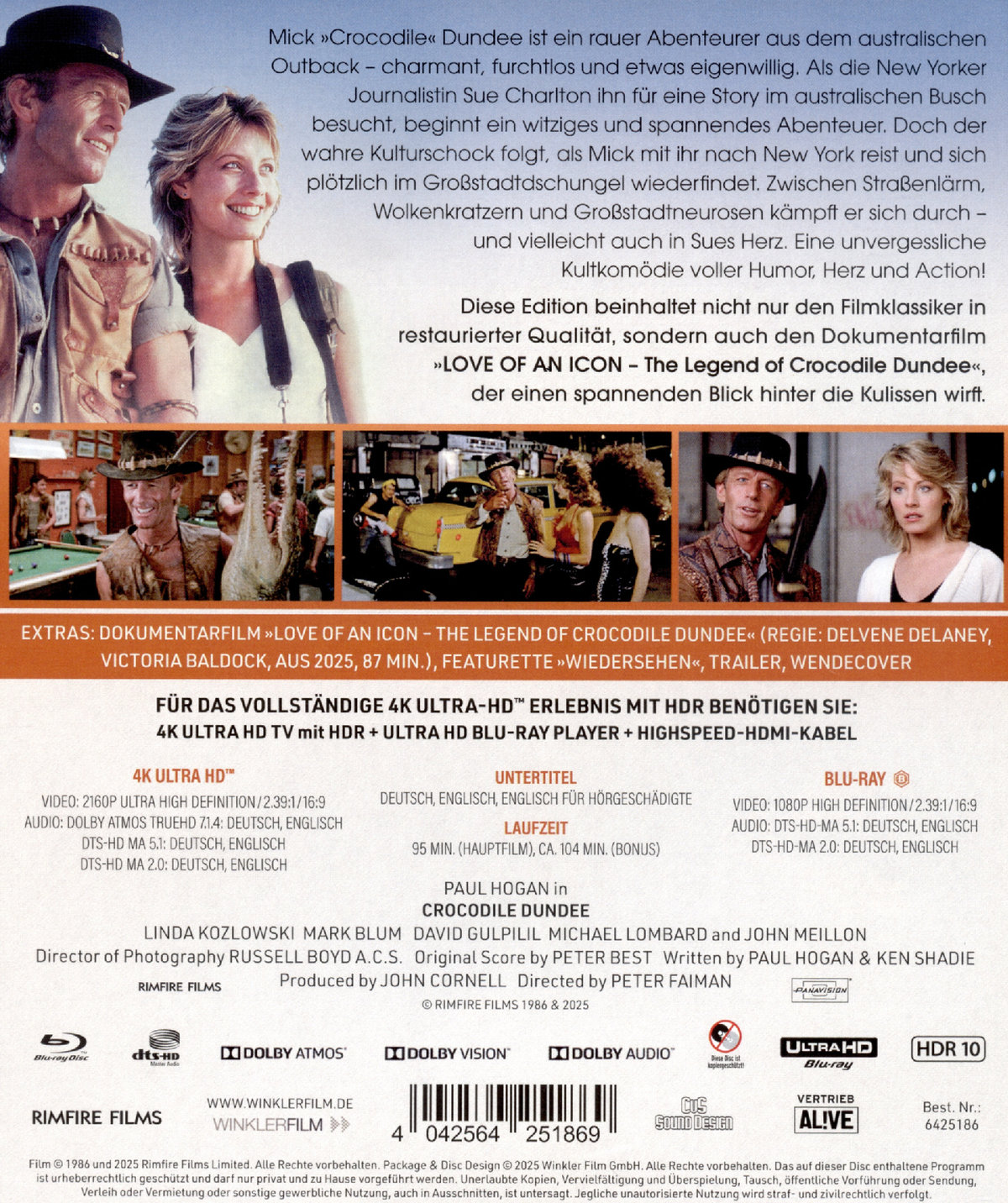 Crocodile Dundee  (4K Ultra HD+blu-ray)