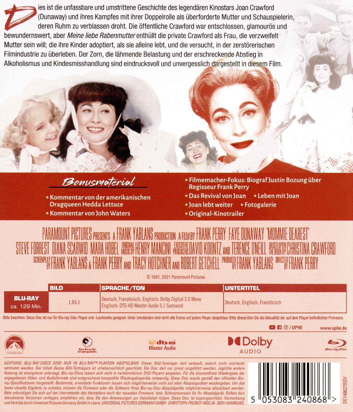 Meine liebe Rabenmutter (blu-ray)