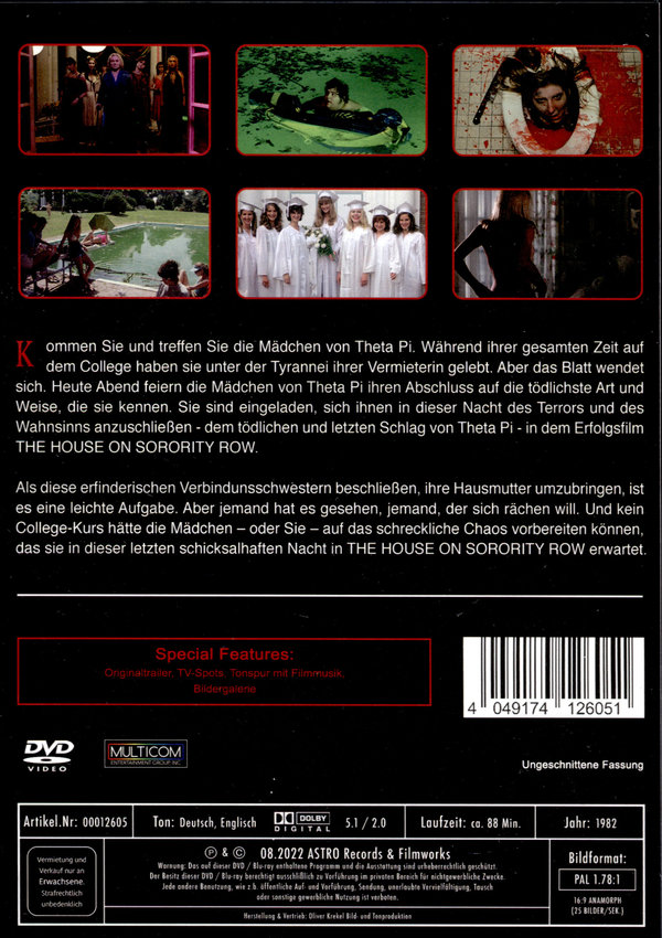 The House on Sorority Row - Uncut Edition  (DVD)