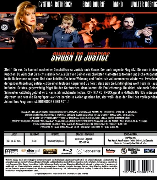 Sworn to Justice - Uncut Edition (blu-ray)