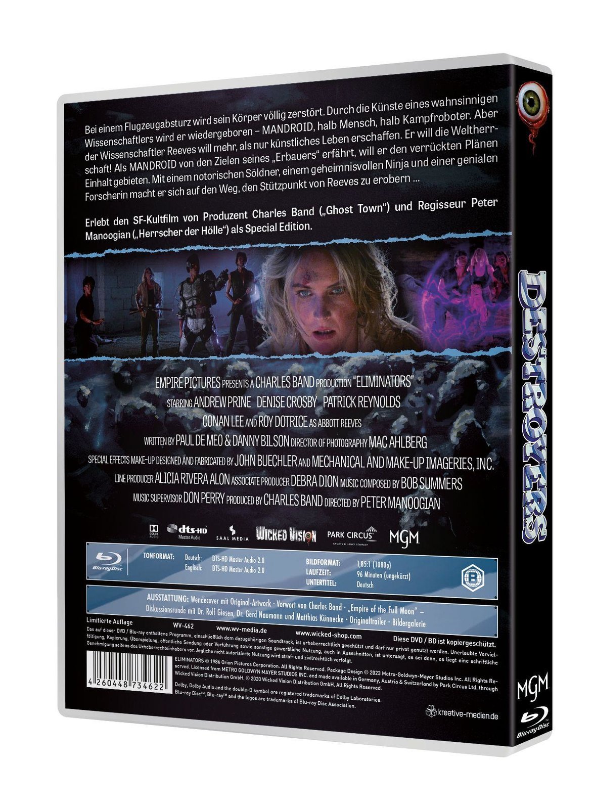 DESTROYERS (Eliminators) - Uncut Edition  (Blu-ray Disc)