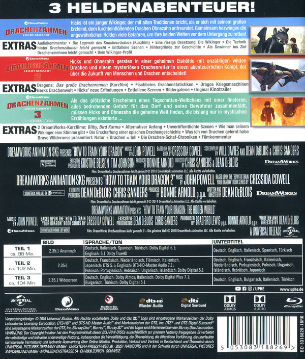 Drachenzähmen leicht gemacht - Die Trilogie (blu-ray)