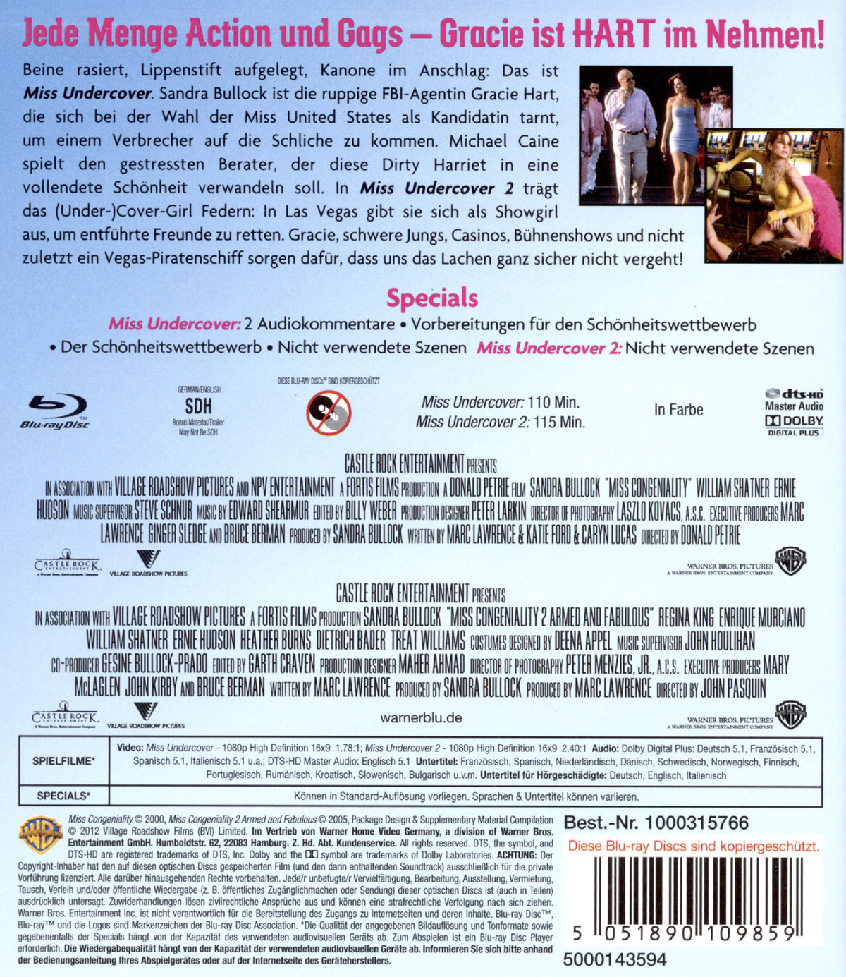Miss Undercover 1+2 (blu-ray)